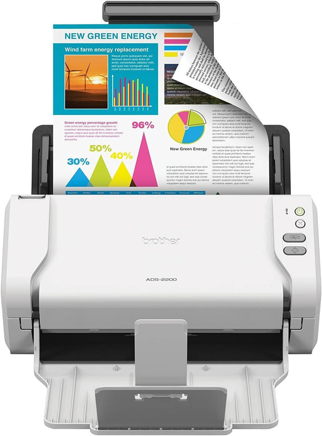 Brother ADS-2200 A4 Colour USB Duplex Desktop Sheet Fed Scanner - CDS Printer Solutions Ltd.