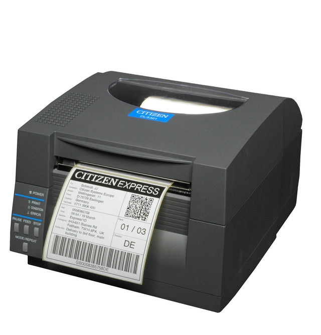 Citizen CL-S521 203dpi 4" Direct Thermal Label Printer - Grey - USB / Serial - CDS Printer Solutions Ltd.