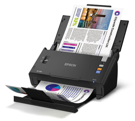 Epson Workforce DS-520 A4 Duplex USB Colour Sheetfed Scanner - CDS Printer Solutions Ltd.