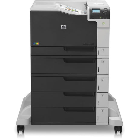 HP LaserJet Enterprise M750xh A3 Colour Laser Printer & Triple Drawer Wheeled Base - CDS Printer Solutions Ltd.