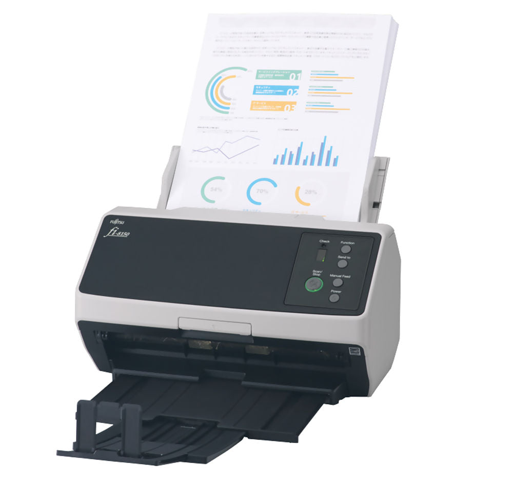 Fujitsu Fi-8150 High Speed A4 Colour Sheet Fed Duplex Scanner - USB / Network