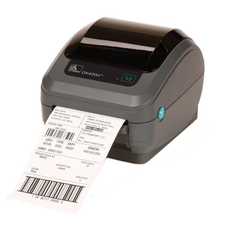 Zebra GK420D Direct Thermal Label Printer - USB / Ethernet & Self Peeler Dispenser - CDS Printer Solutions Ltd.