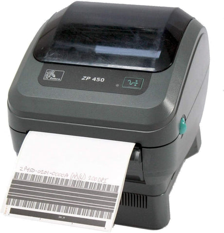 Zebra ZP450 203dpi Direct Thermal Label Printer - USB / Ser / Parallel & Dispenser - CDS Printer Solutions Ltd.
